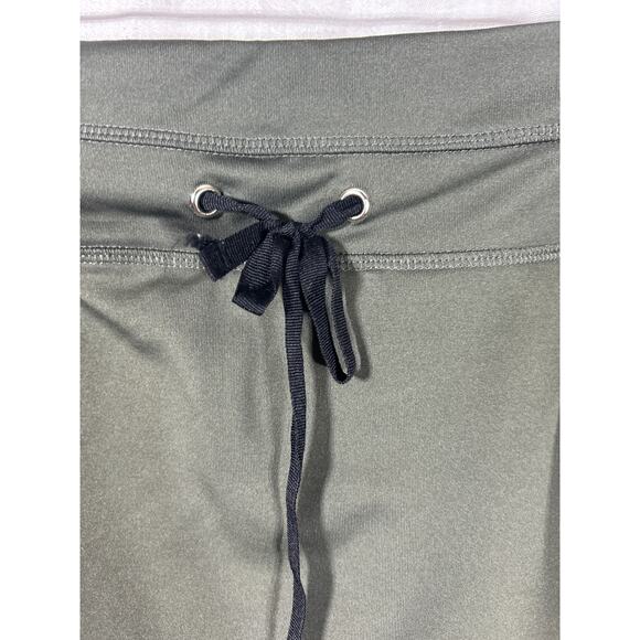 Sahalie Skort 1X Olive Green Long Shorts Skirt Pockets Drawstring - Picture 4 of 11